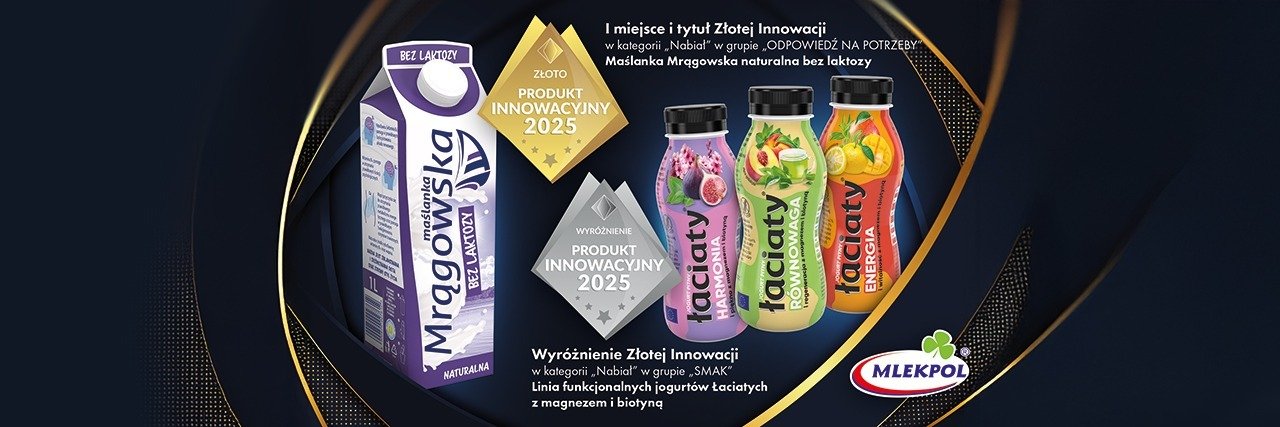 Produkty SM Mlekpol wśród Złotych Innowacji FMCG & Retail 2025