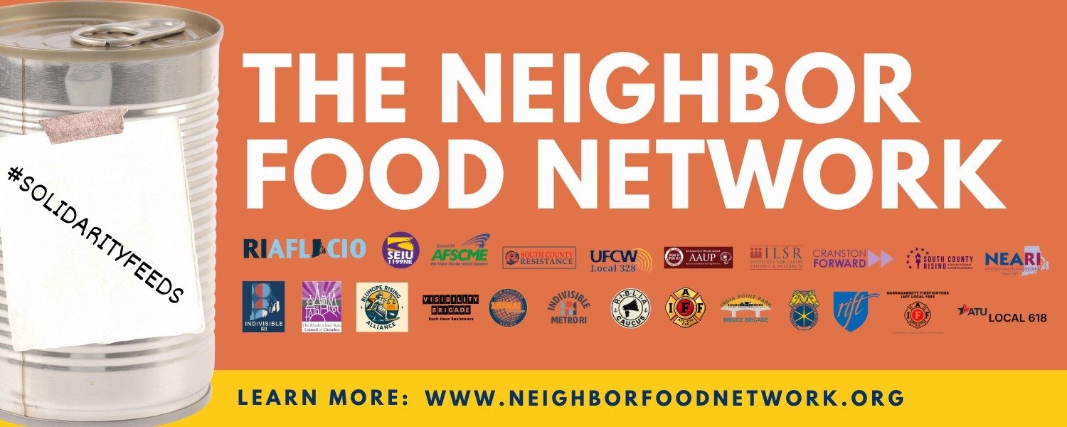 RI Labor Unions, Community Organizations and Faith Leaders Unite To Help Fill Empty Food Bank Shelves