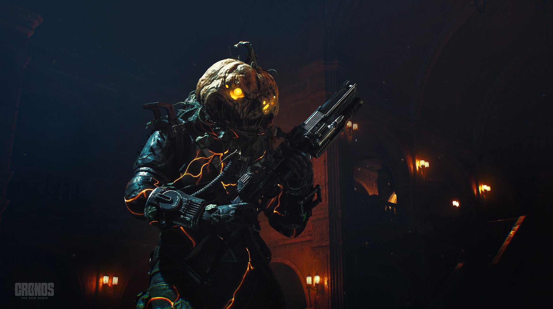 Dyniogłowy Podróżnik w Cronos: The New Dawn – Przerażający Skin na Halloween