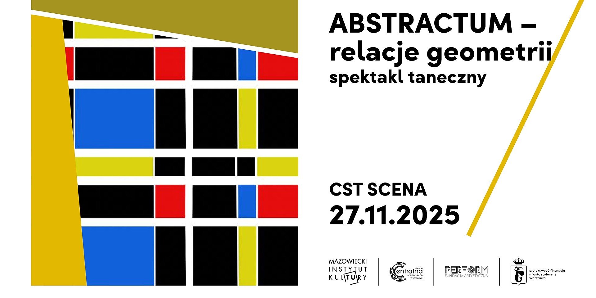 CST SCENA spektakl taneczny: „ABSTRACTUM – relacje geometrii”.