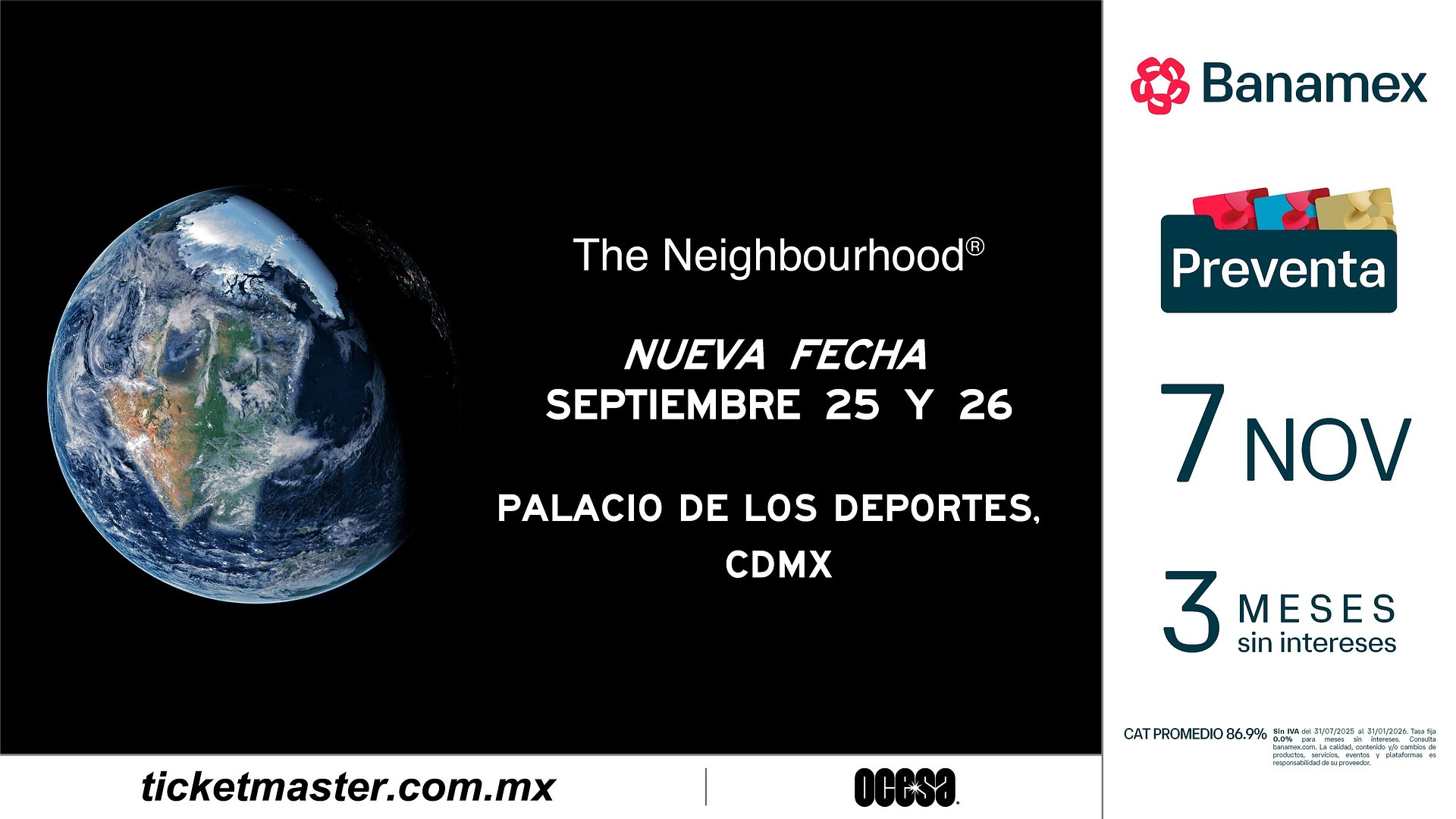 THE NEIGHBOURHOOD ANUNCIA UNA SEGUNDA FECHA EN CIUDAD DE MÉXICO COMO PARTE DE SU GIRA GLOBAL