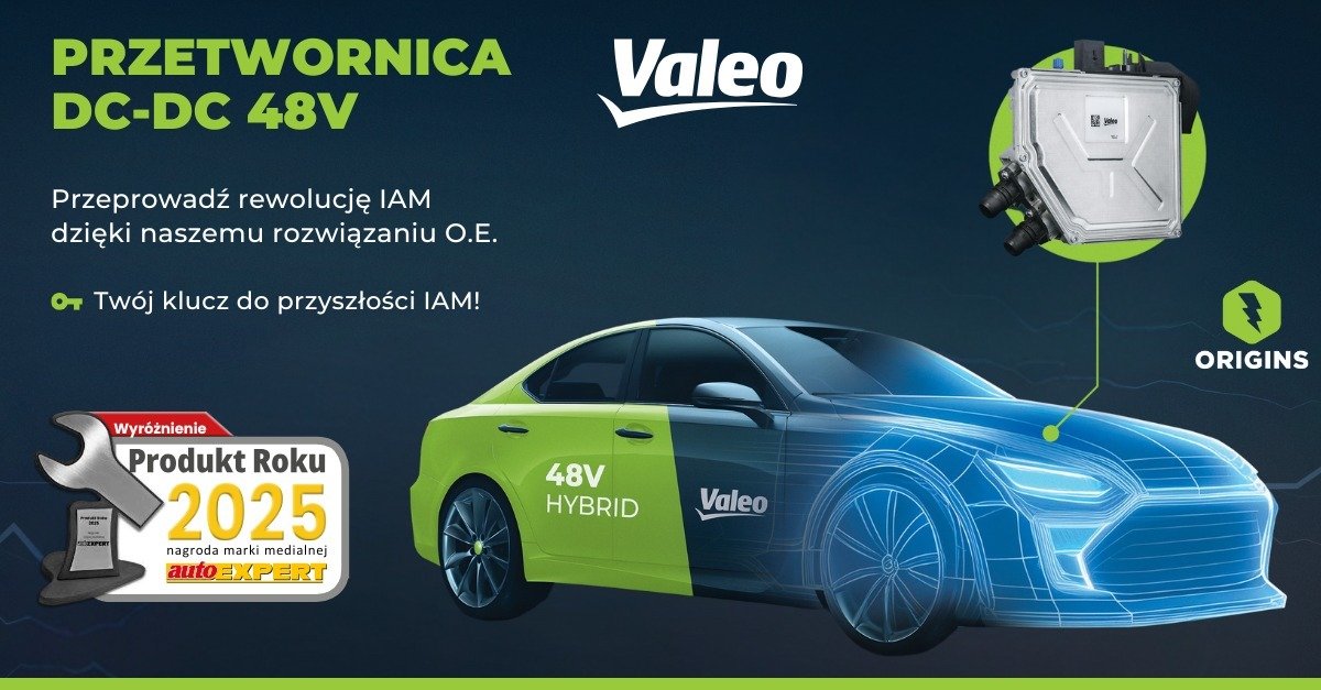 Przetwornica Valeo DC/DC dla miękkiej hybrydy z wyróżnieniem w konkursie Produkt Roku 2025 autoEXPERT