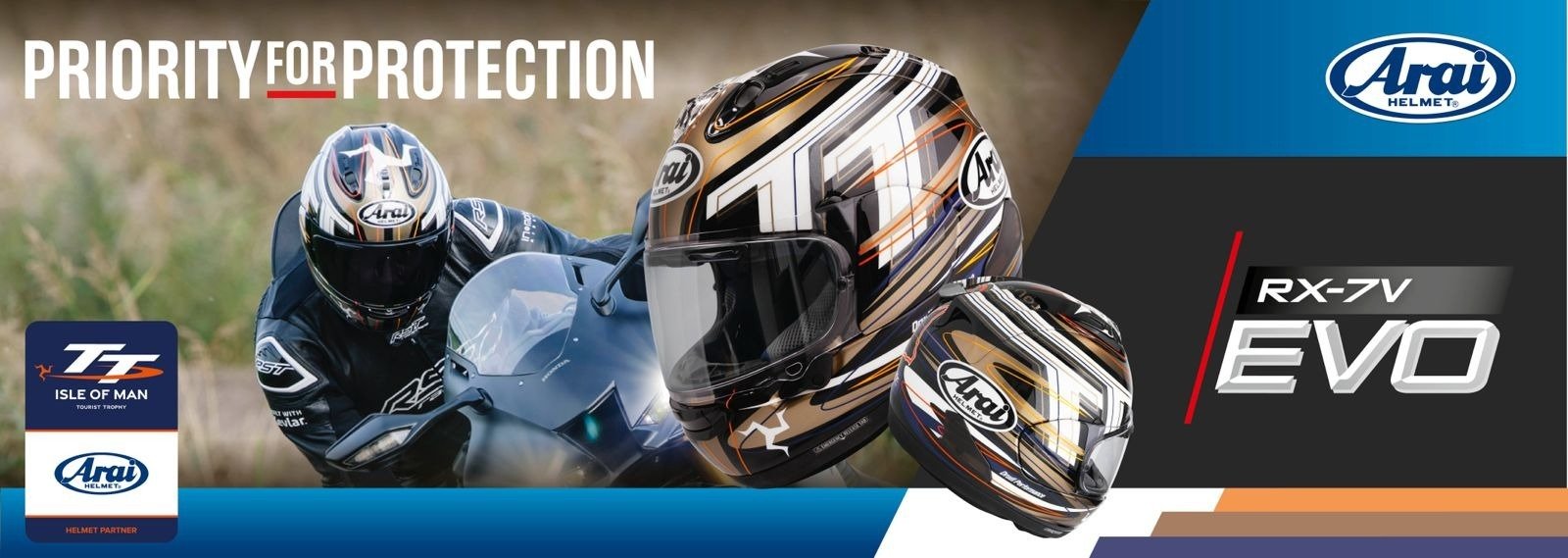 Arai Helmet Europe Presents Stunning 2026 Isle of Man TT Helmet at Motorcycle Live