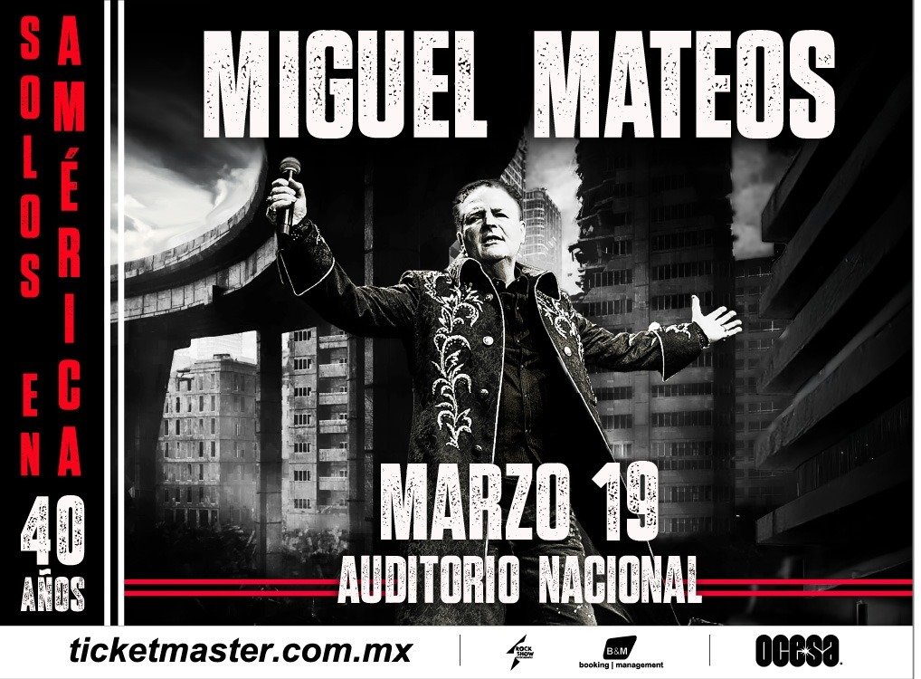 El icono del rock argentino, Miguel Mateos, estará en la Ciudad de México para festejar 40 años del disco Solos en América