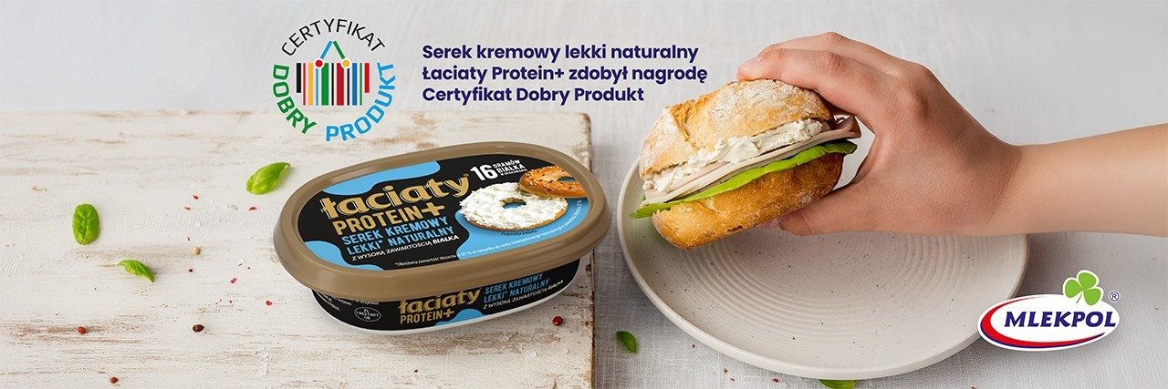 Serek Łaciaty Protein+ z certyfikatem „Dobry Produkt"
