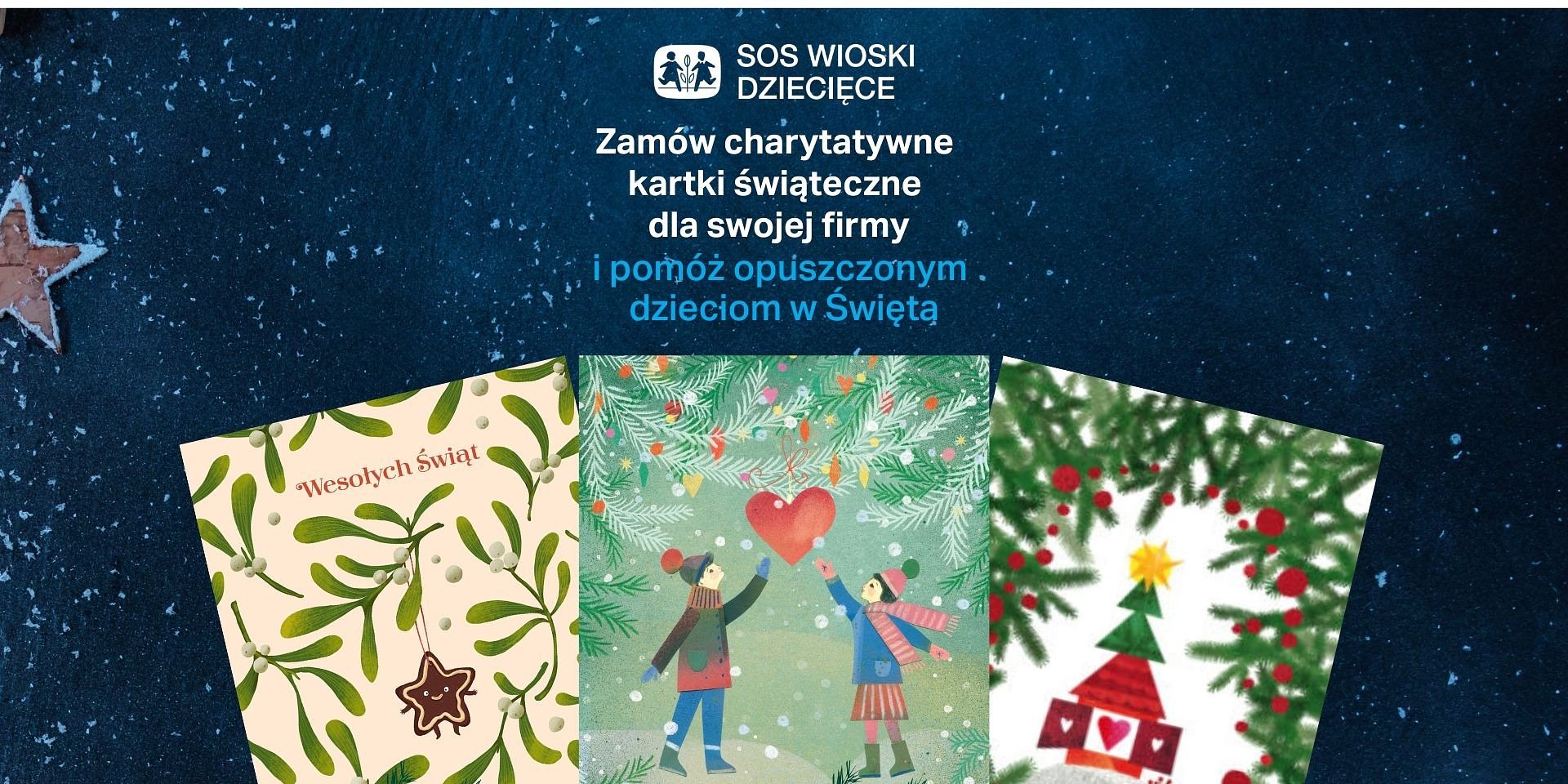 Kup kartki, pomóż dzieciom – SOS Wioski Dziecięce ze specjalną kolekcją kartek świątecznych dla firm i klientów indywidualnych