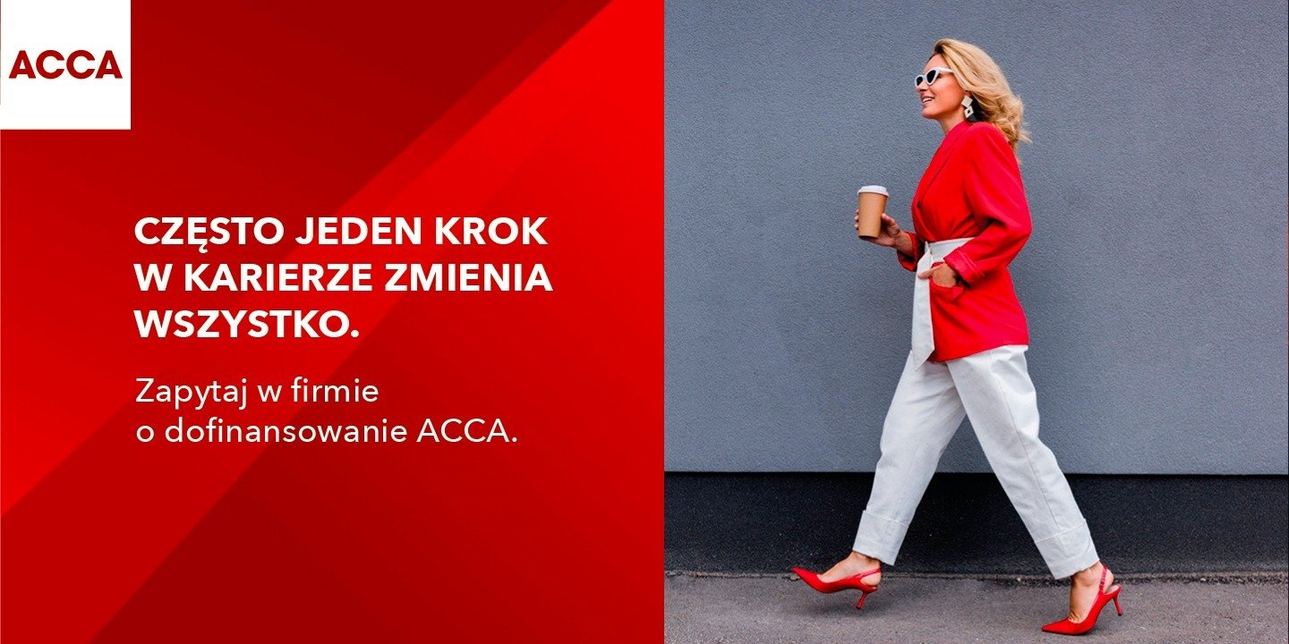 Często jeden krok w karierze zmienia wszystko. Zapytaj w firmie o dofinansowanie ACCA.
