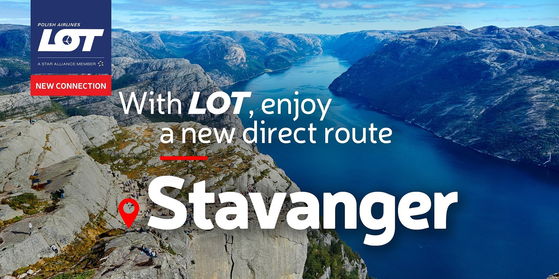 LOT Polish Airlines inaugurates a direct connection between Warsaw and Stavanger