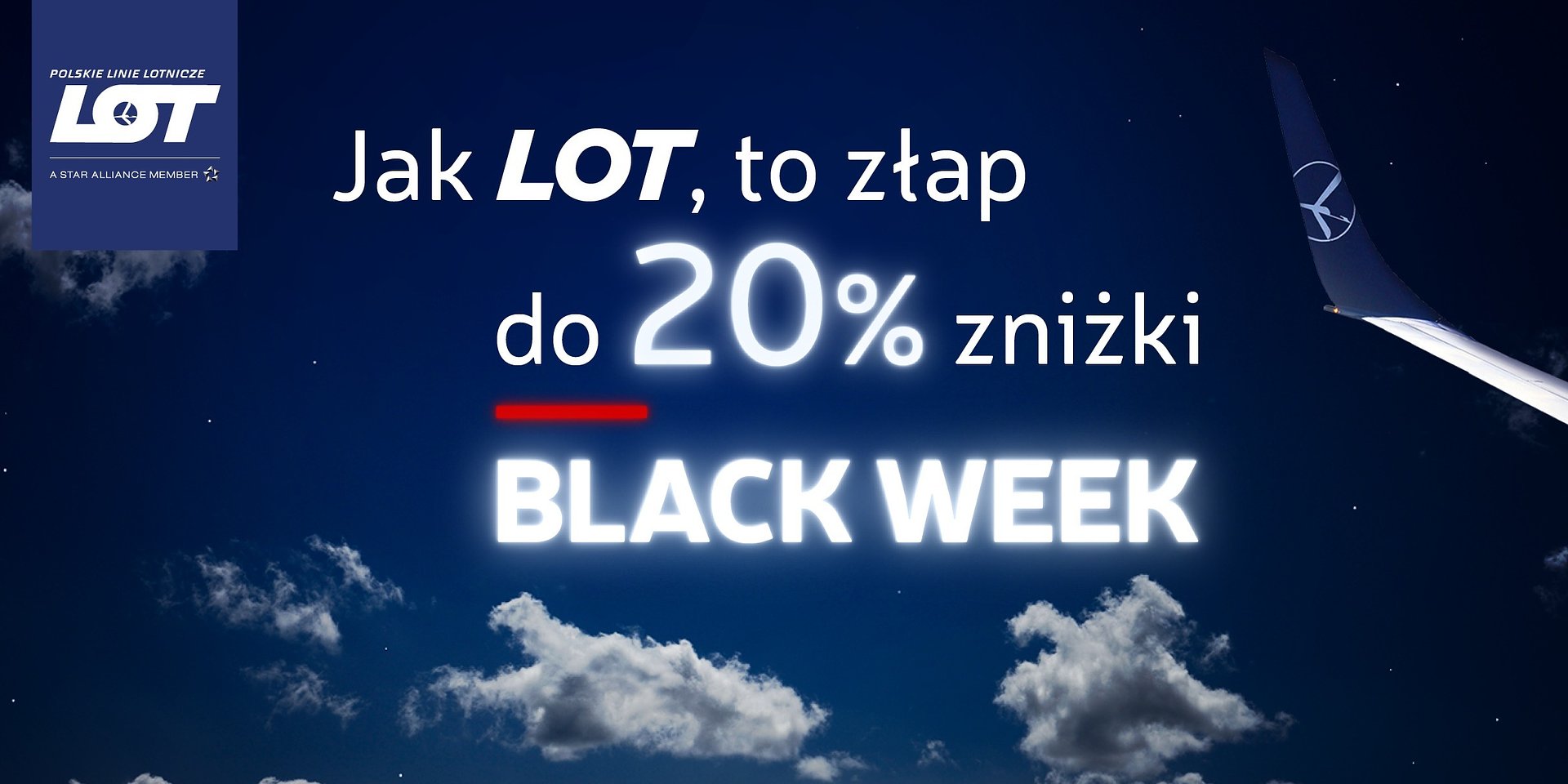 Jak Black Week, to w Polskich Liniach Lotniczych LOT!