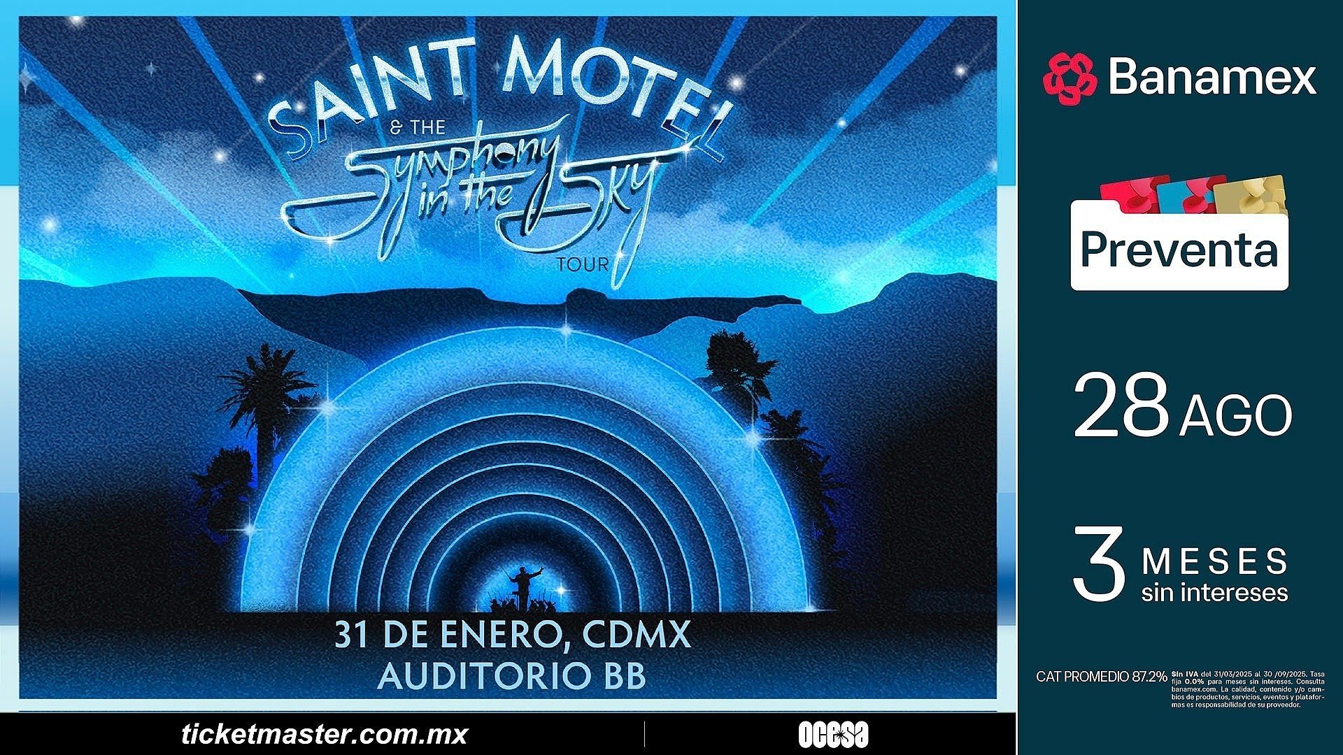 Invitación a conferencia de prensa virtual con Saint Motel