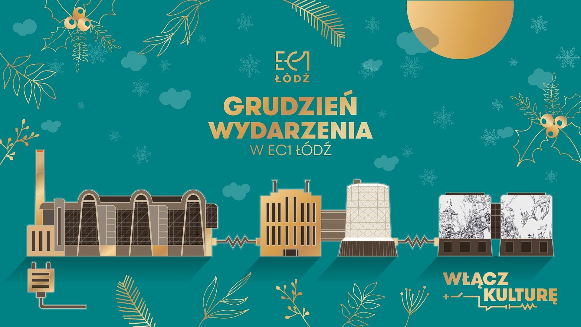 W grudniu EC1 zamienia się w rozświetlone, świąteczne miasteczko filmu, nauki i literatury!