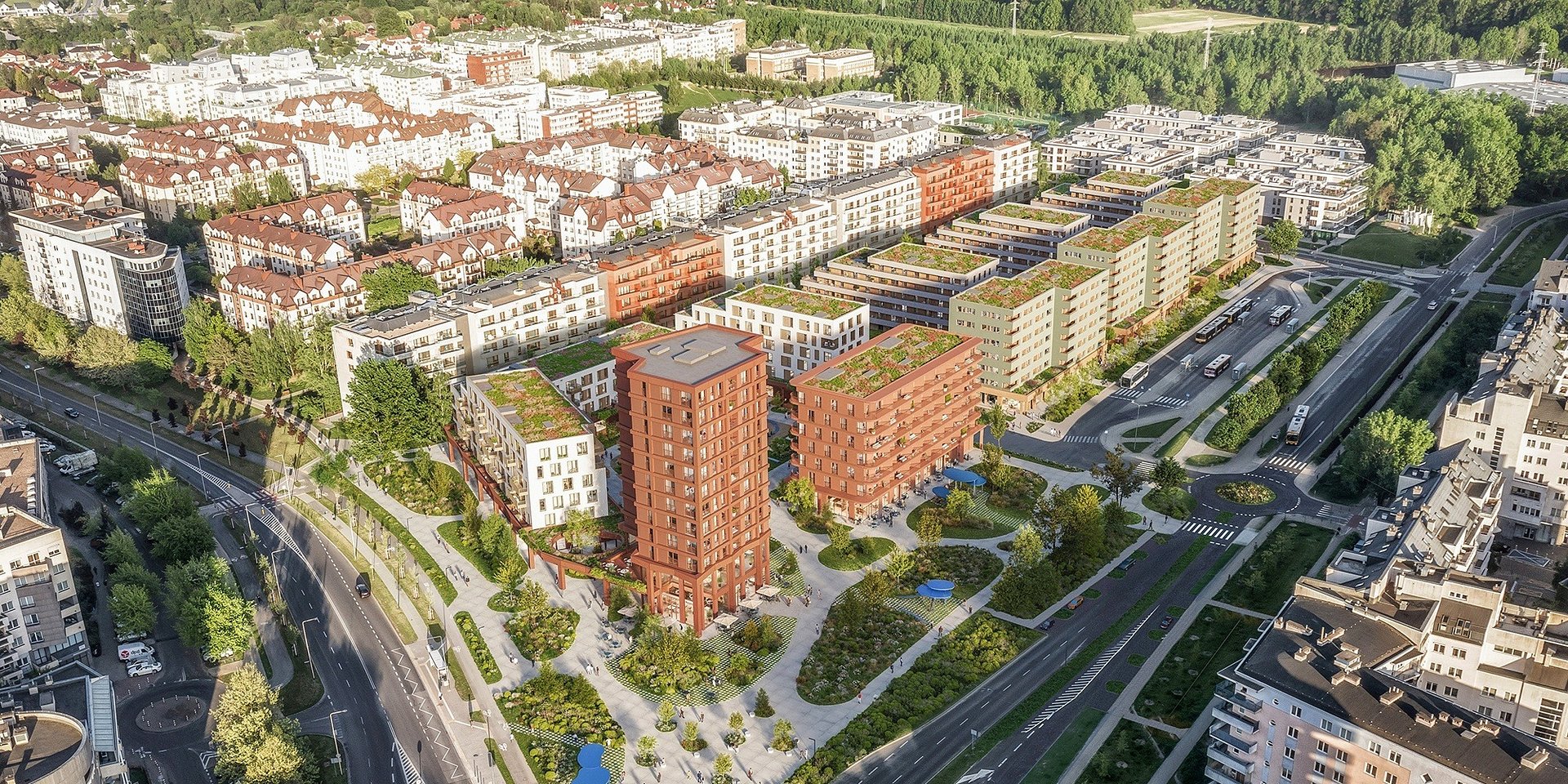 Archicom zaplanował na Kabatach jeszcze więcej zieleni i miejsc parkingowych oraz supermarket i przychodnię. Pomogli mieszkańcy