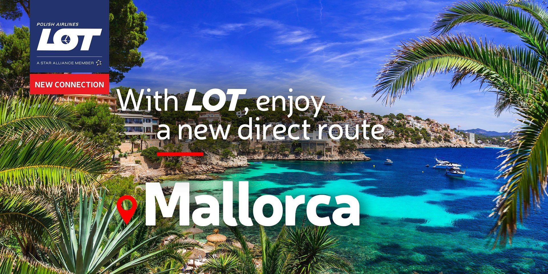 The Balearic Islands join the LOT network – direct flights to Mallorca now available
