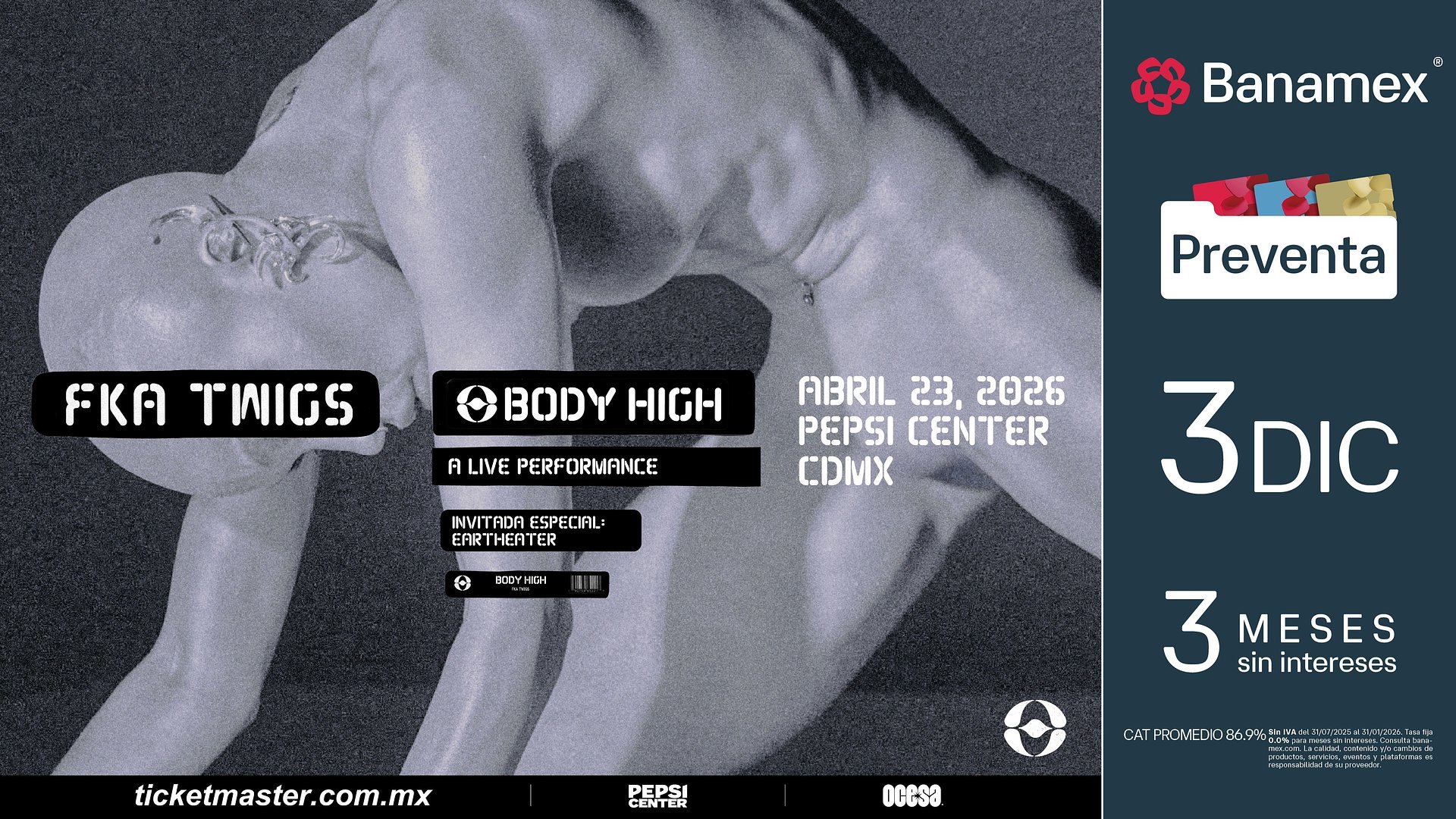 FKA TWIGS ANUNCIA EL BODY HIGH TOUR