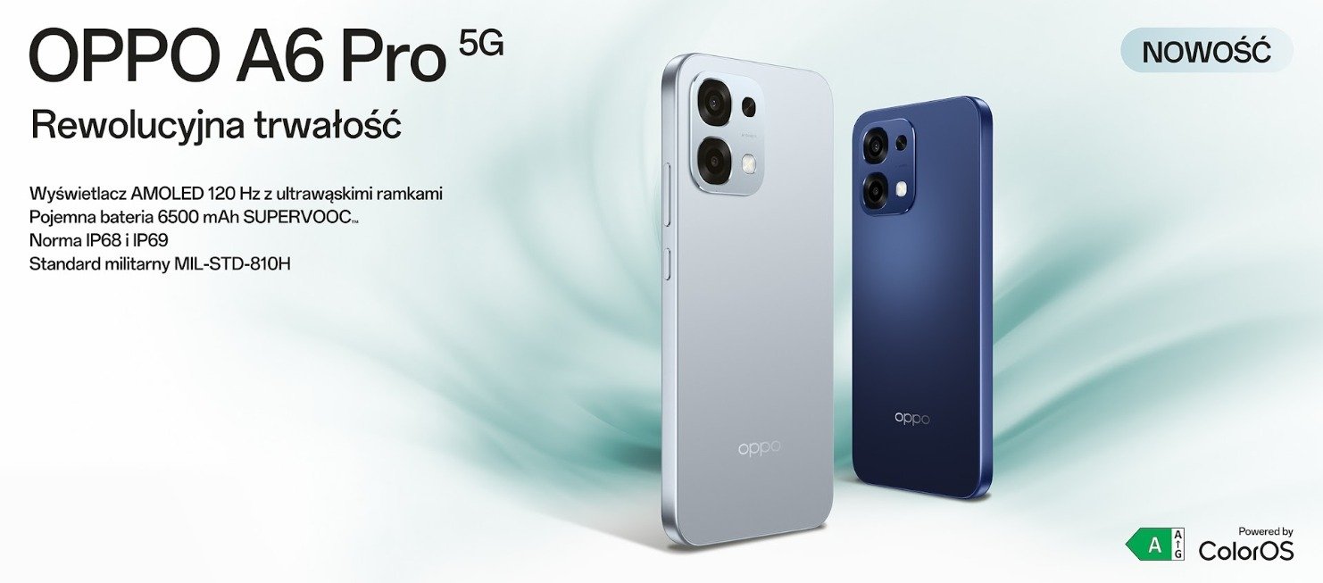 OPPO prezentuje A6 Pro 5G: smartfon z niezwykle wytrzymałą konstrukcją i mocną baterią