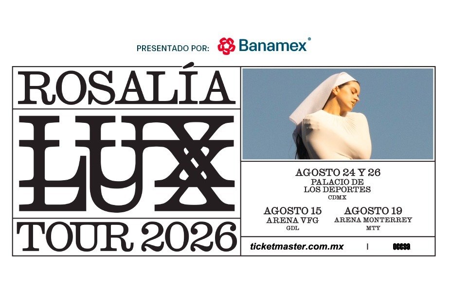 Rosalía anuncia gira global Lux Tour 2026