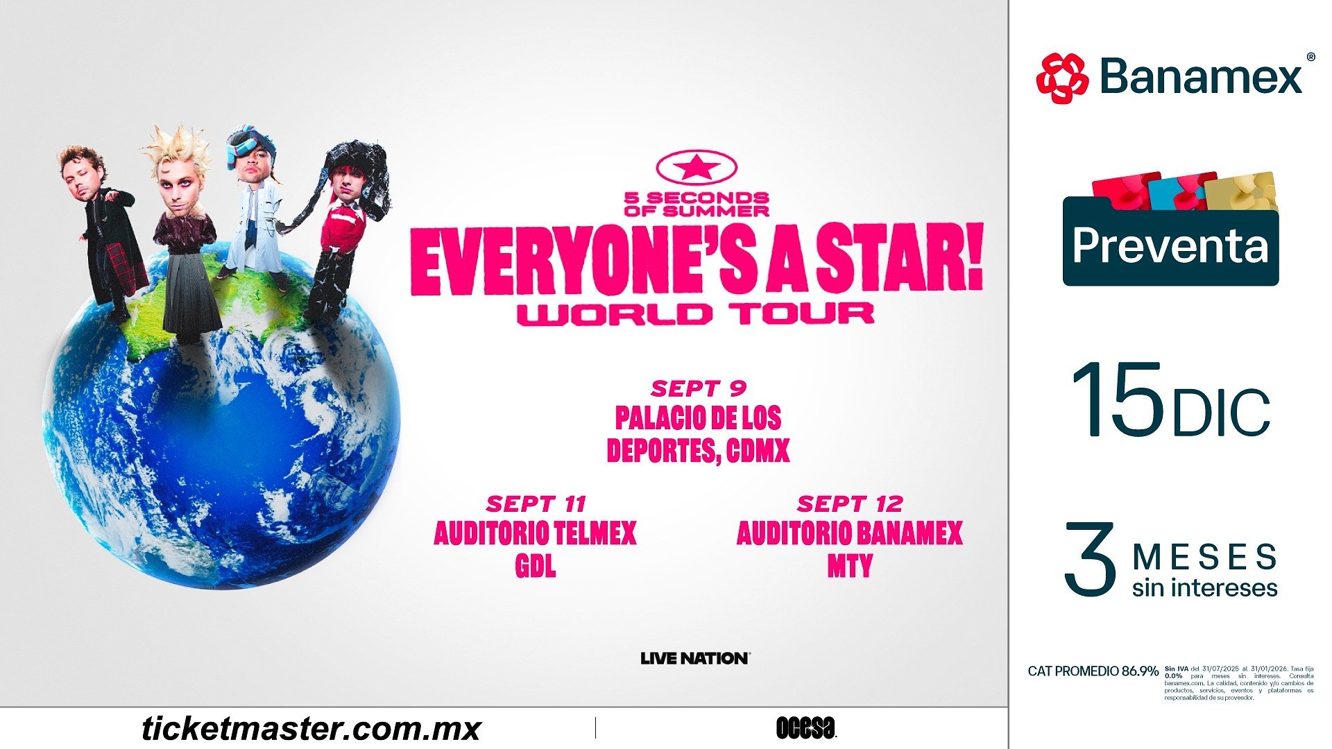 5 Seconds of Summer, la agrupación australiana está de regreso con nueva música, nueva era, mucho estilo, ¡y una gira mundial!