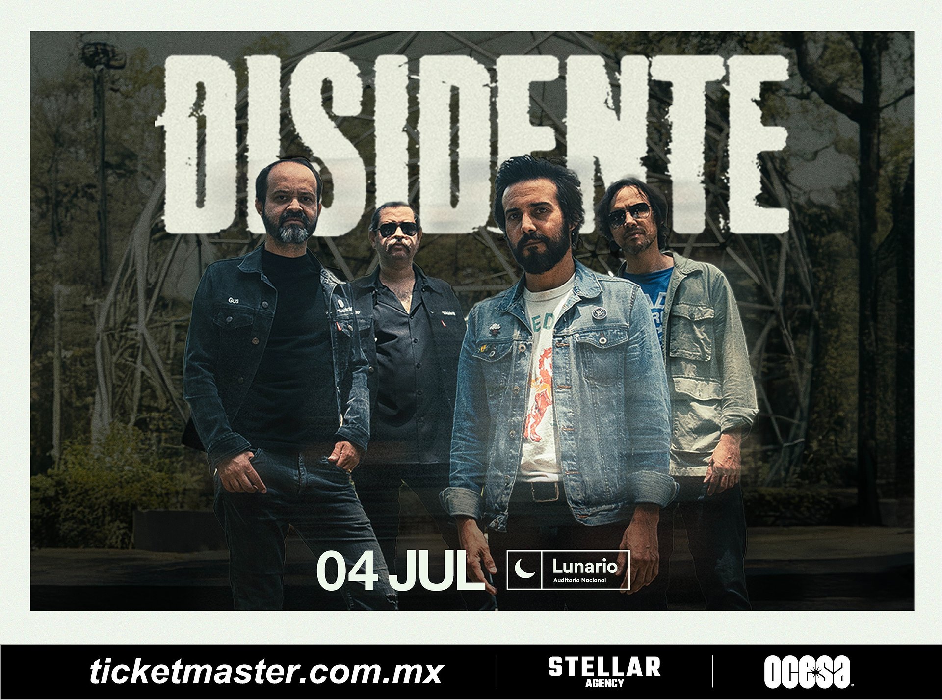 Disidente, el poder del rock mexicano en vivo, se adueñará de la capital mexicana