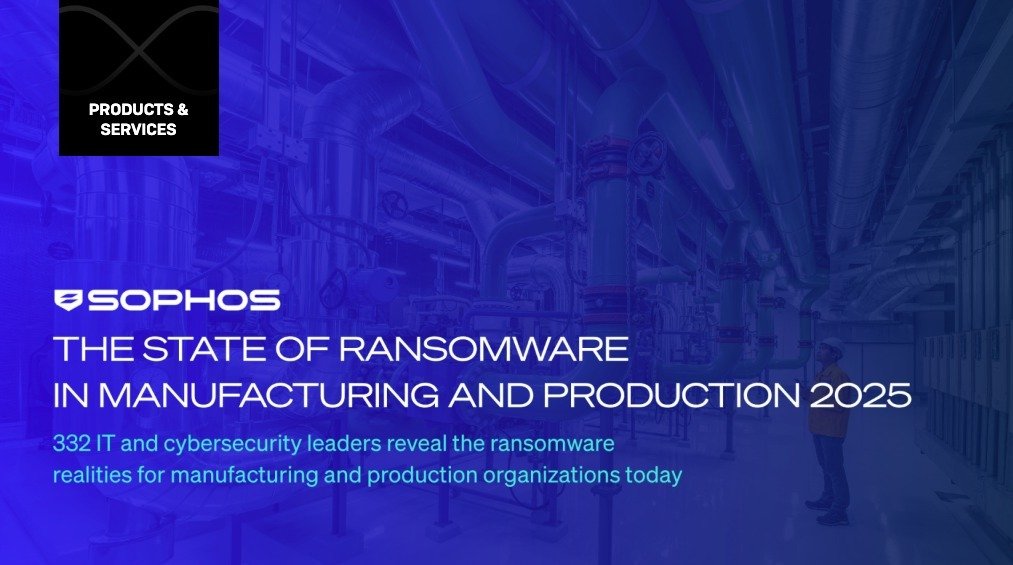 Relatório Sophos: Indústria transformadora bloqueia mais tentativas de ransomware e adversários apostam no roubo de dados