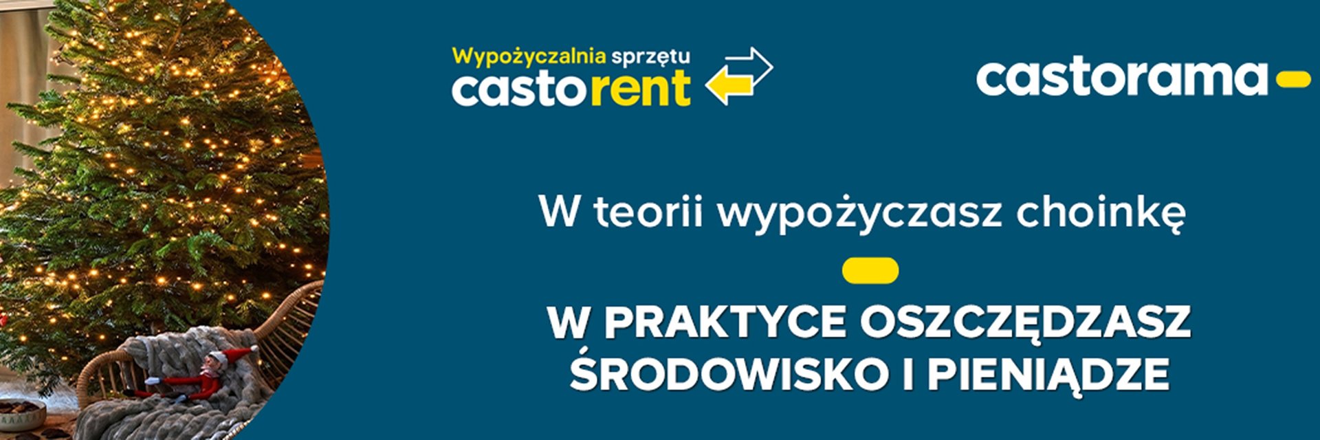 Świąteczna wypożyczalnia choinek w sklepach Castorama