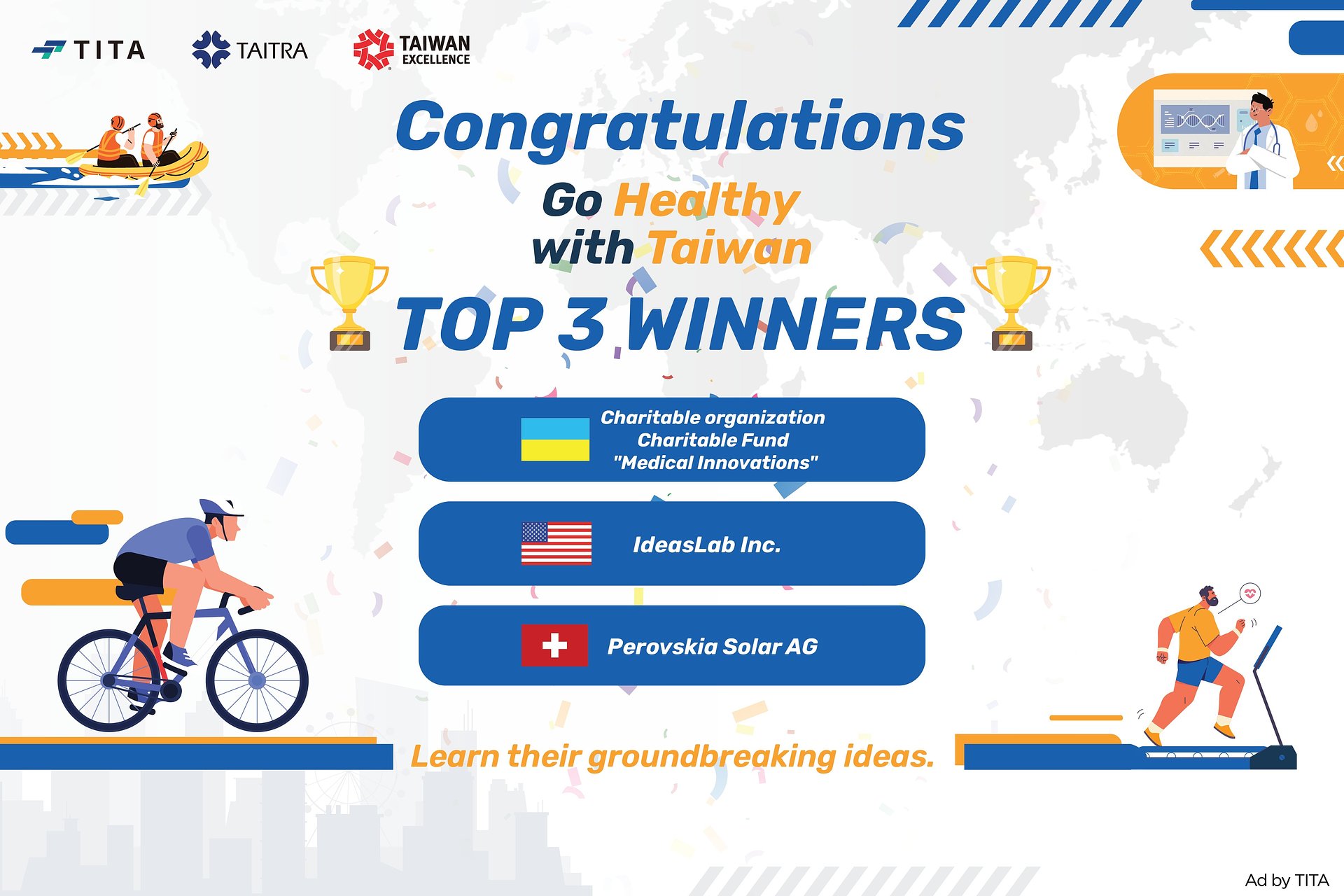 Top Innovators Compete in Taipei as ‘Go Healthy with Taiwan’ Finals Spotlight Health-Tech Advances