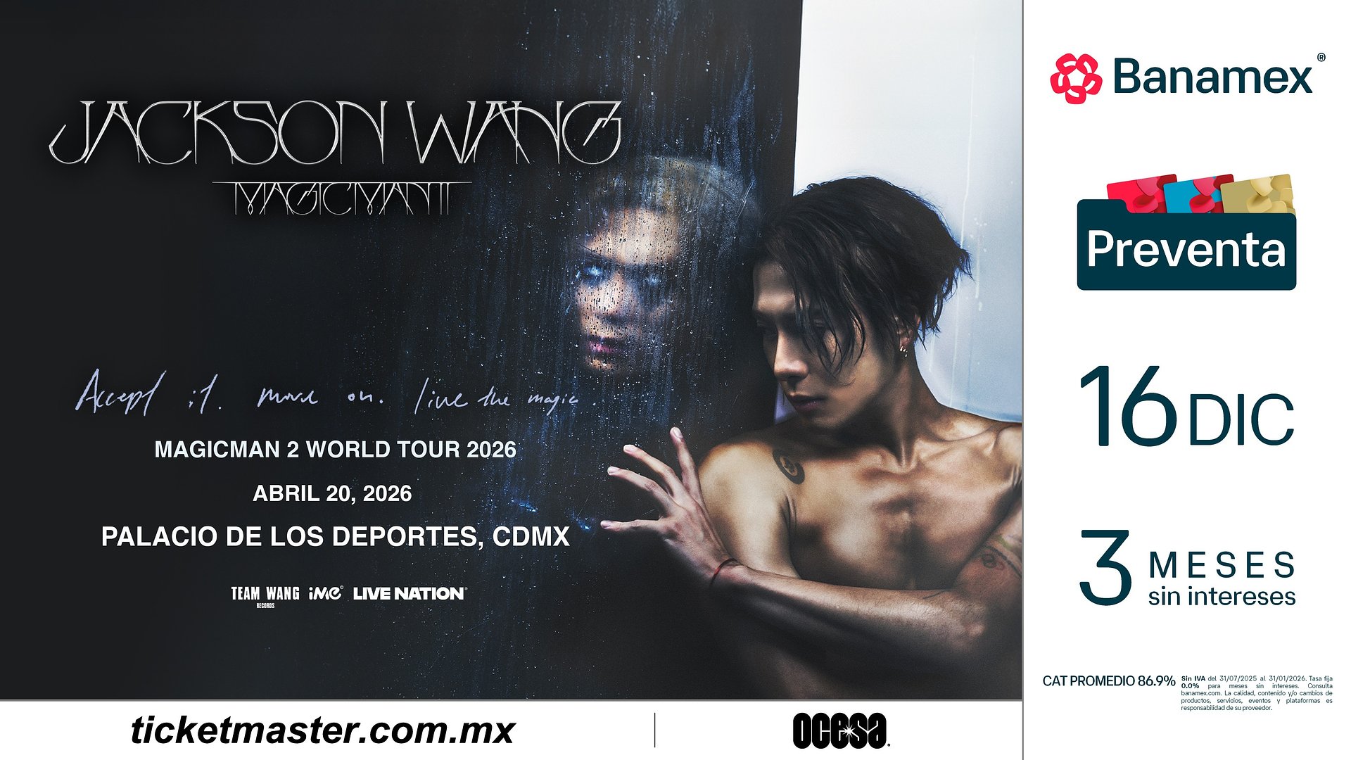 JACKSON WANG ANUNCIA MAGICMAN 2 WORLD TOUR 2026–2027 CON FECHAS EN NORTEAMÉRICA Y LATINOAMÉRICA