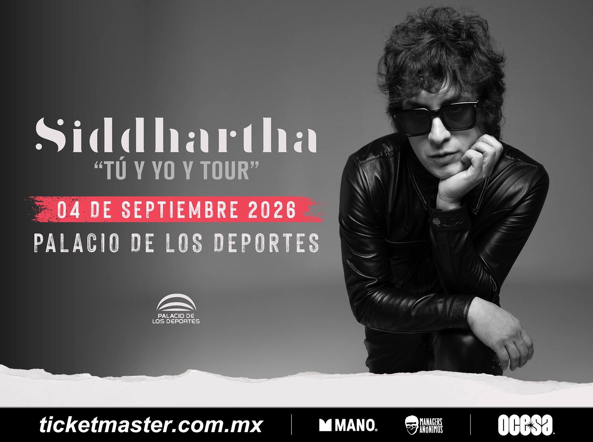¡Doble dosis! Siddhartha anuncia concierto en el Domo de Cobre