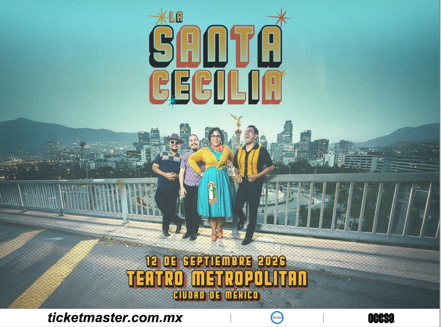 Tras cautivar a España y Estados Unidos con su sonido único, La Santa Cecilia retornará a la capital del país para una velada inolvidable