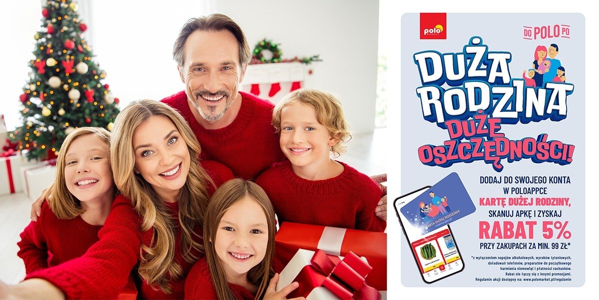 Karta Dużej Rodziny w POLOmarkecie to gwarancja tańszych zakupów