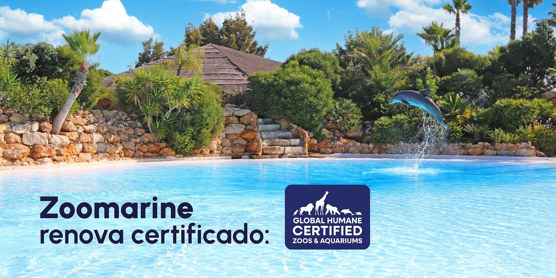 Zoomarine renova certificação de bem-estar animal pelo oitavo ano consecutivo