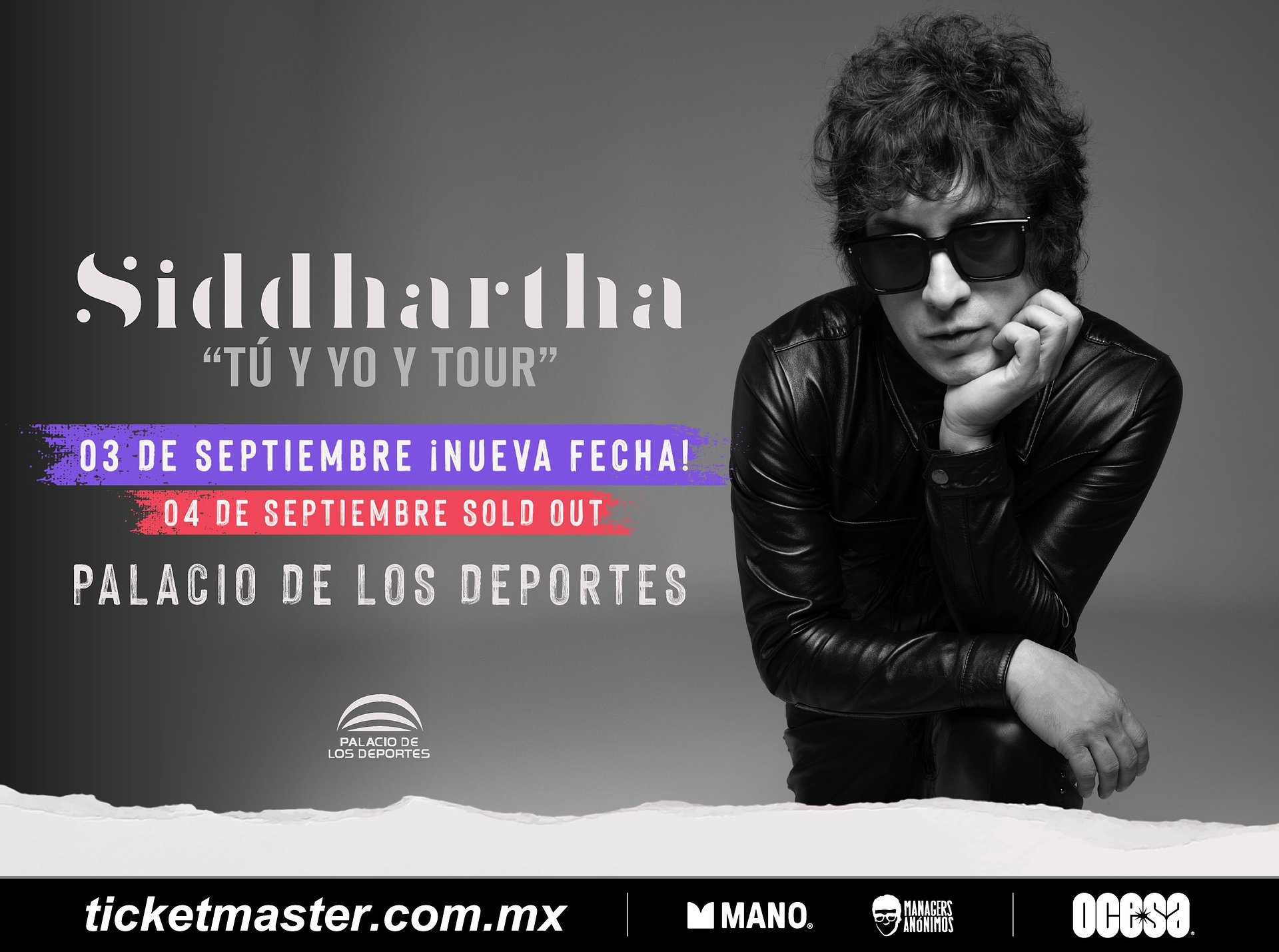 ¡Imparable! Siddhartha anuncia una segunda fecha en el Palacio de los Deportes
