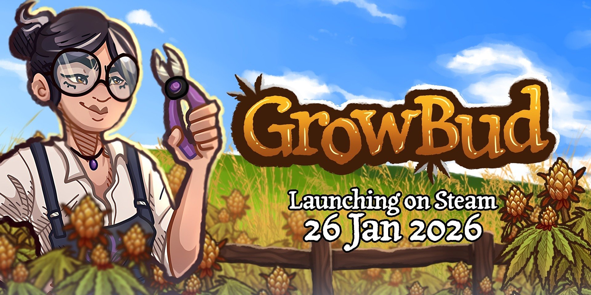 GrowBud, the Cannabis Cultivation Desktop Companion Game, Launches January 26 on Steam