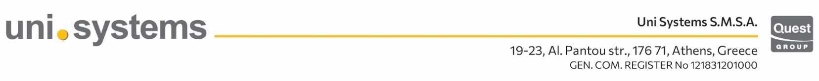 Uni Systems sélectionnée par l'ENISA pour développer le système européen de signalement des incidents de cybersécurité dans le cadre du règlement sur la cyberrésilience