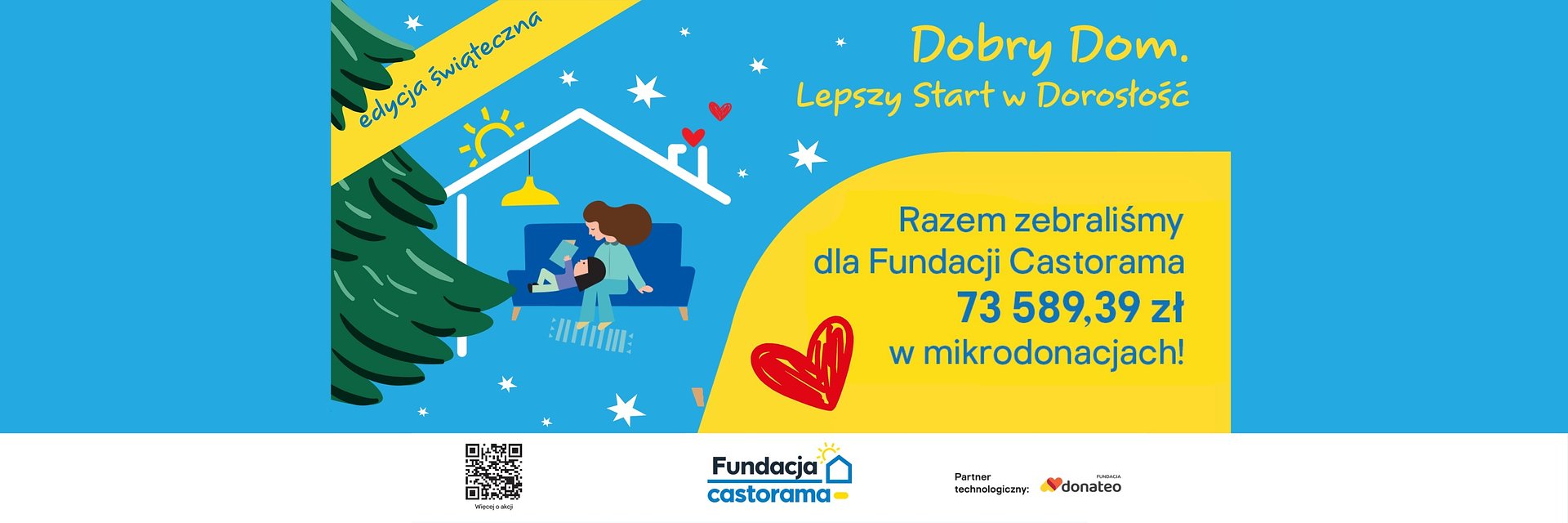 Świąteczna edycja mikrodonacji w Castoramie zakończona. Blisko 74 tys. zł na wsparcie dzieci i młodzieży z pieczy zastępczej