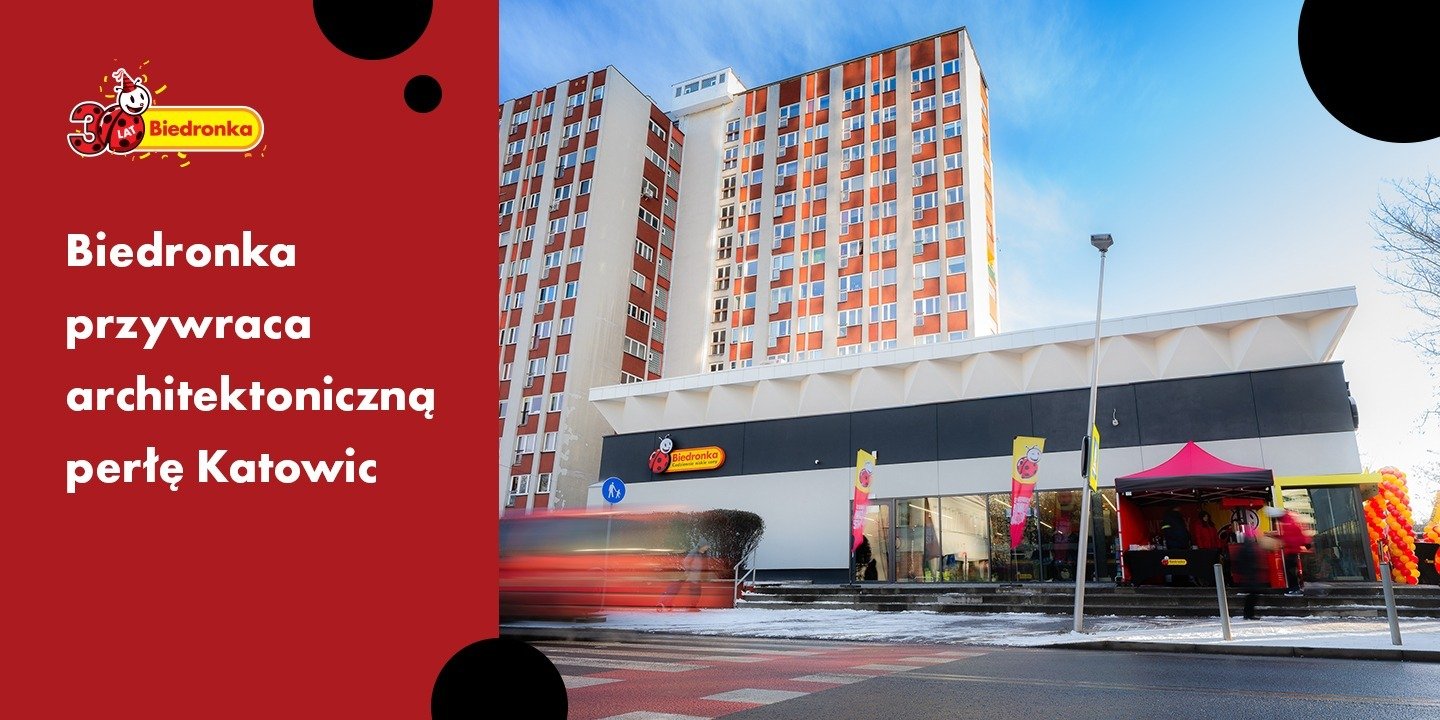 Biedronka przywraca architektoniczną perłę Katowic – remont z szacunkiem do historii