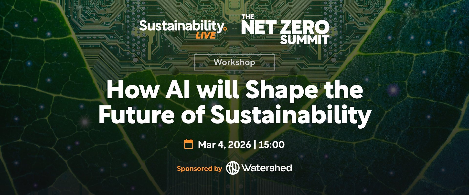 Watershed to Lead AI & Sustainability Workshop at Net Zero Summit 2026