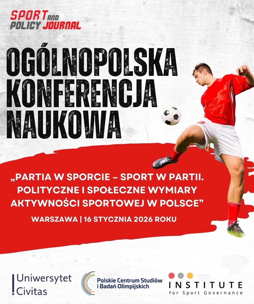 16 stycznia 2026 | Sport i polityka w Polsce. Ogólnopolska konferencja naukowa na Uniwersytecie Civitas