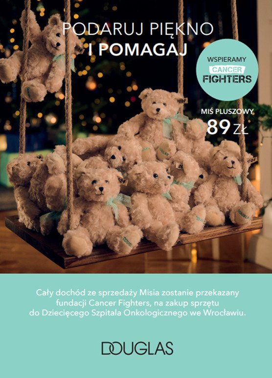 DOUGLAS x FUNDACJA CANCER FIGHTERS PO RAZ PIĄTY ŁĄCZĄ SIŁY. KUP MISIA I ODKRYJ PIĘKNO POMAGANIA!