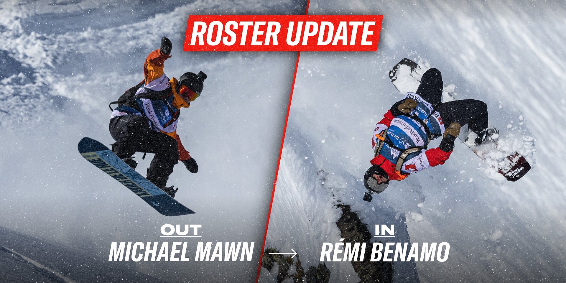 Michael Mawn withdraws from FIS Freeride World Tour 2026 by Peak Performance; Rémi Benamo to step in