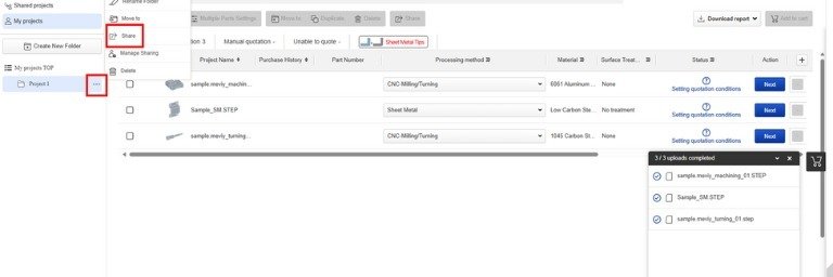 meviy Introduces New Project Sharing Feature to Advance Team Collaboration for Engineering Teams