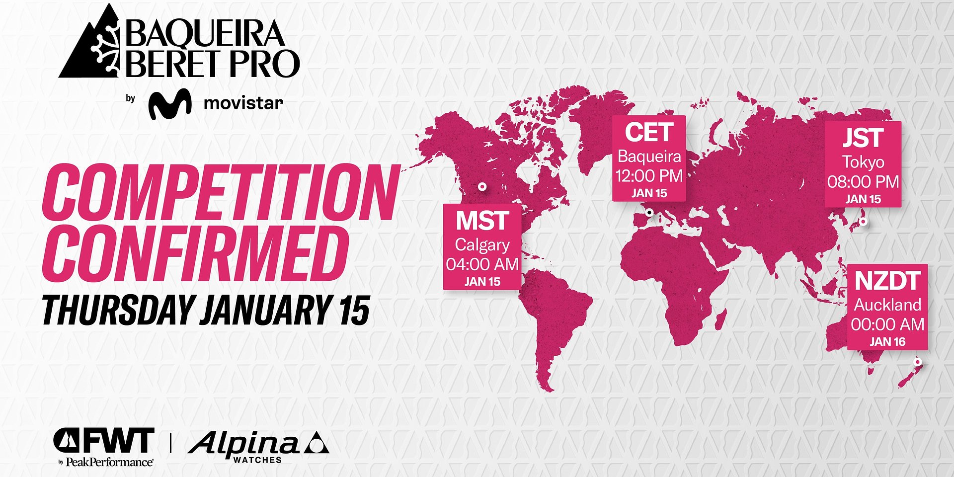 Competition Confirmed: Baqueira Beret Pro by Movistar set for Thursday, January 15