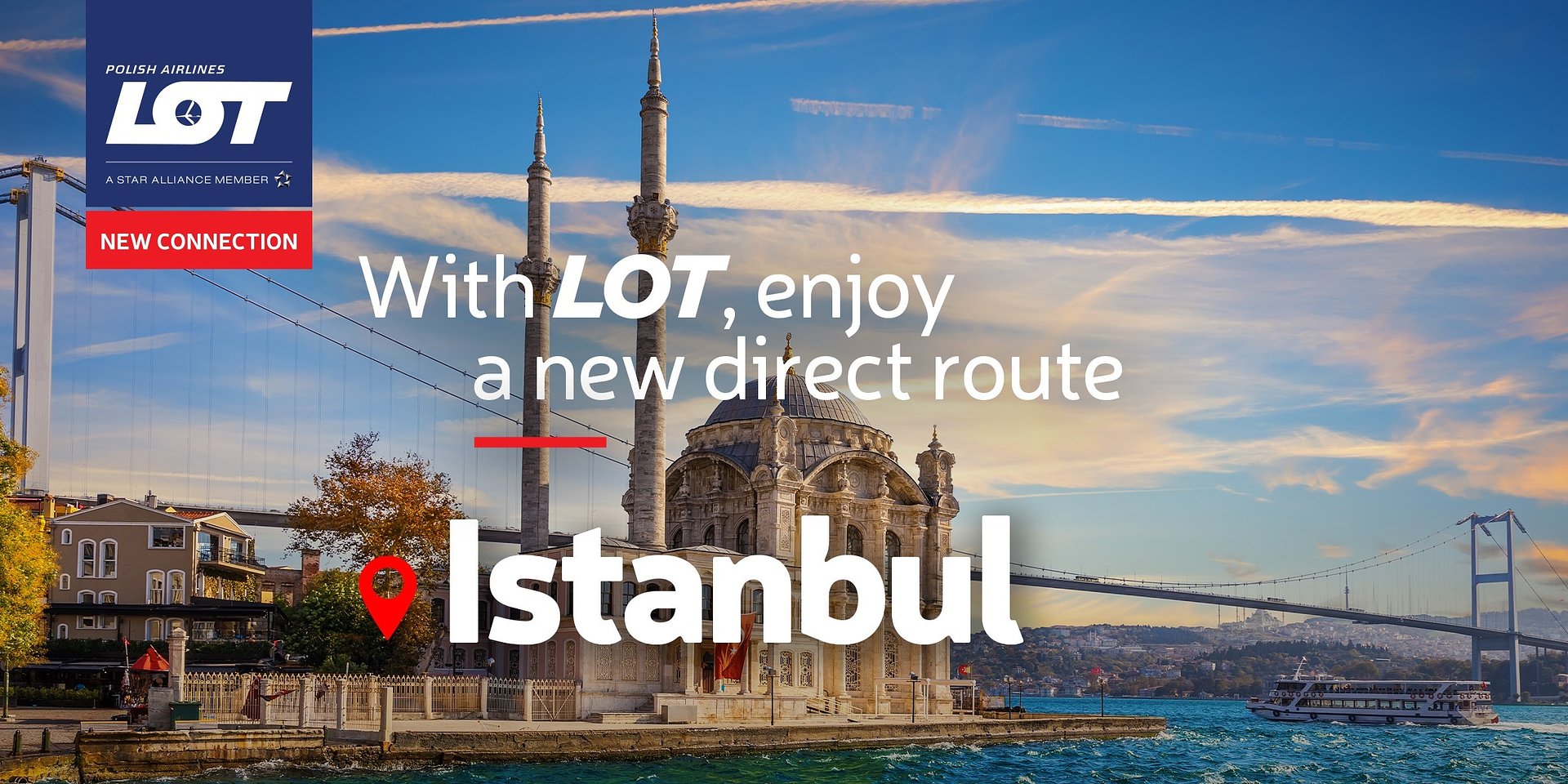 LOT Polish Airlines launches a regular connection between Gdańsk and Istanbul