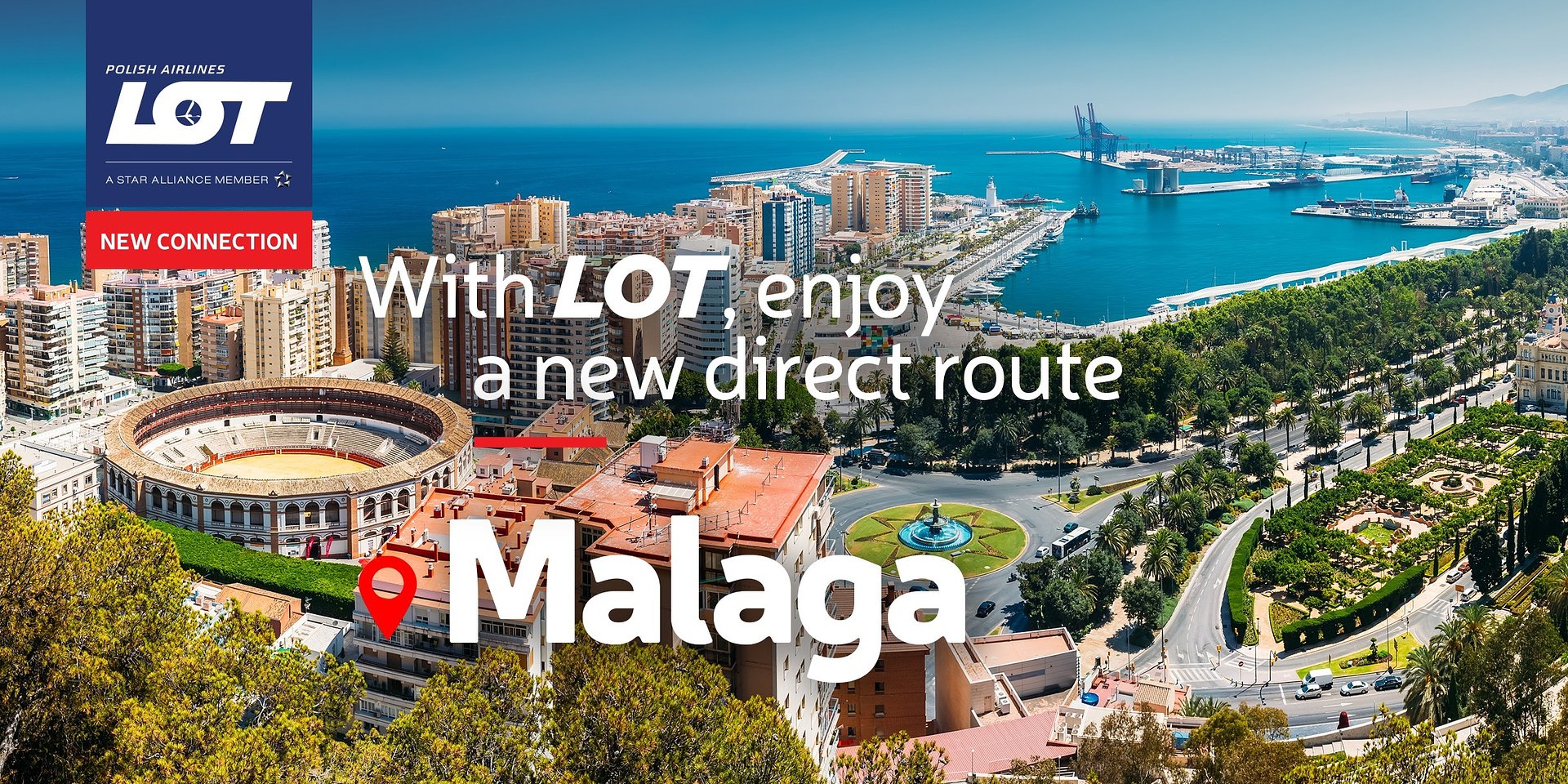 LOT Polish Airlines launched a new connection to Malaga – one of the most sought-after holiday destinations