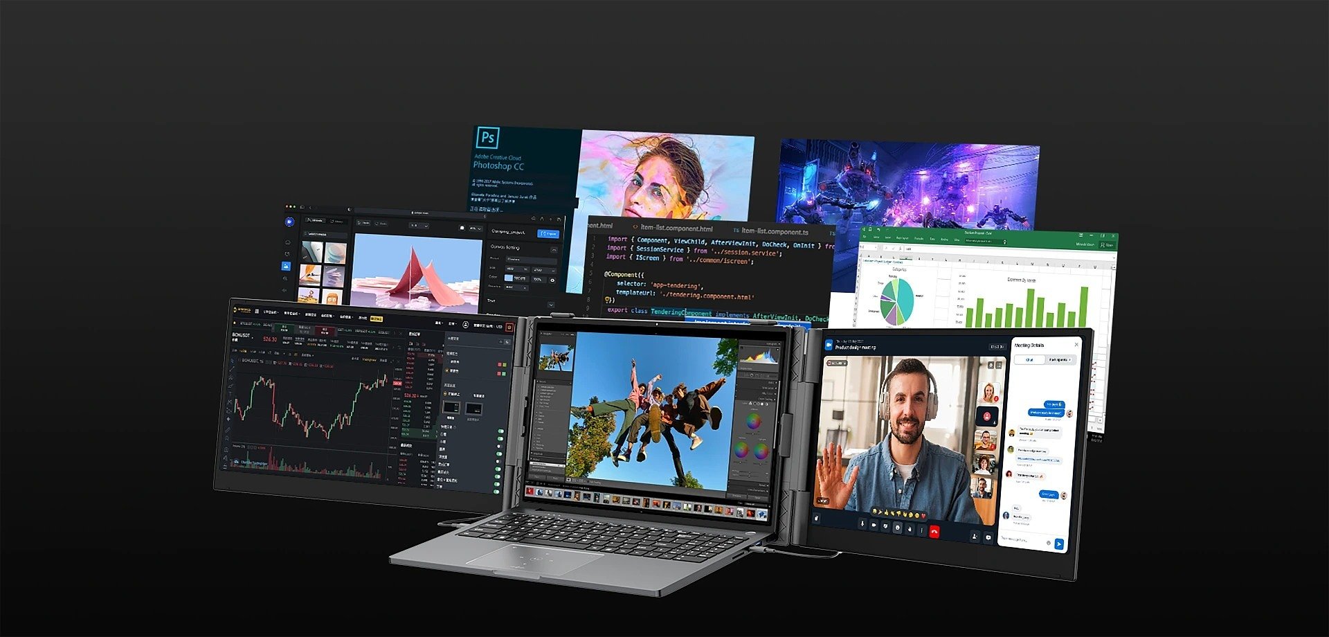 Praca w delegacji na 13-calowym laptopie to utrapienie? Te dodatkowe monitory od Blackview to gamechanger w pracy poza biurem