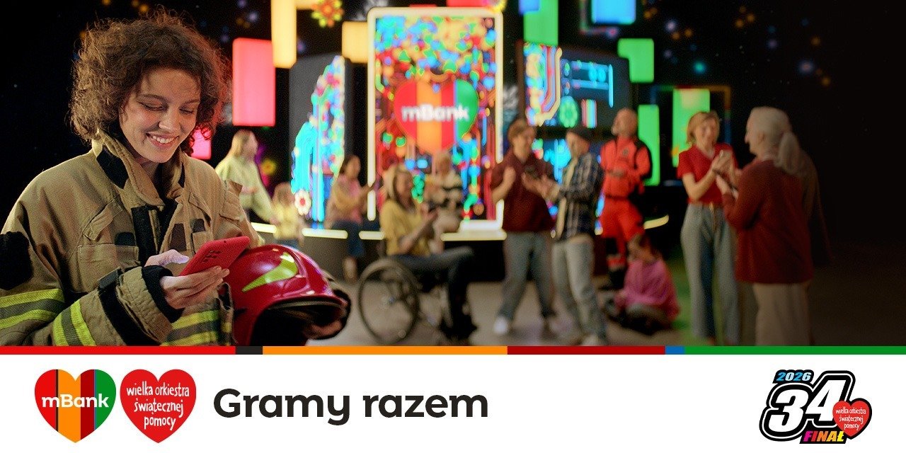 Gramy razem dla dziecięcego zdrowia. mBank napędza technologią 34. Finał WOŚP