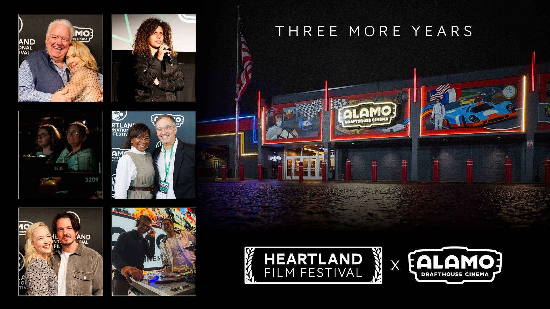 HEARTLAND FILM ANNOUNCES ALAMO DRAFTHOUSE CINEMA AT THE SQUARE AS THE PRESENTING SPONSOR OF THE 2026, 2027 & 2028 HEARTLAND FILM FESTIVAL