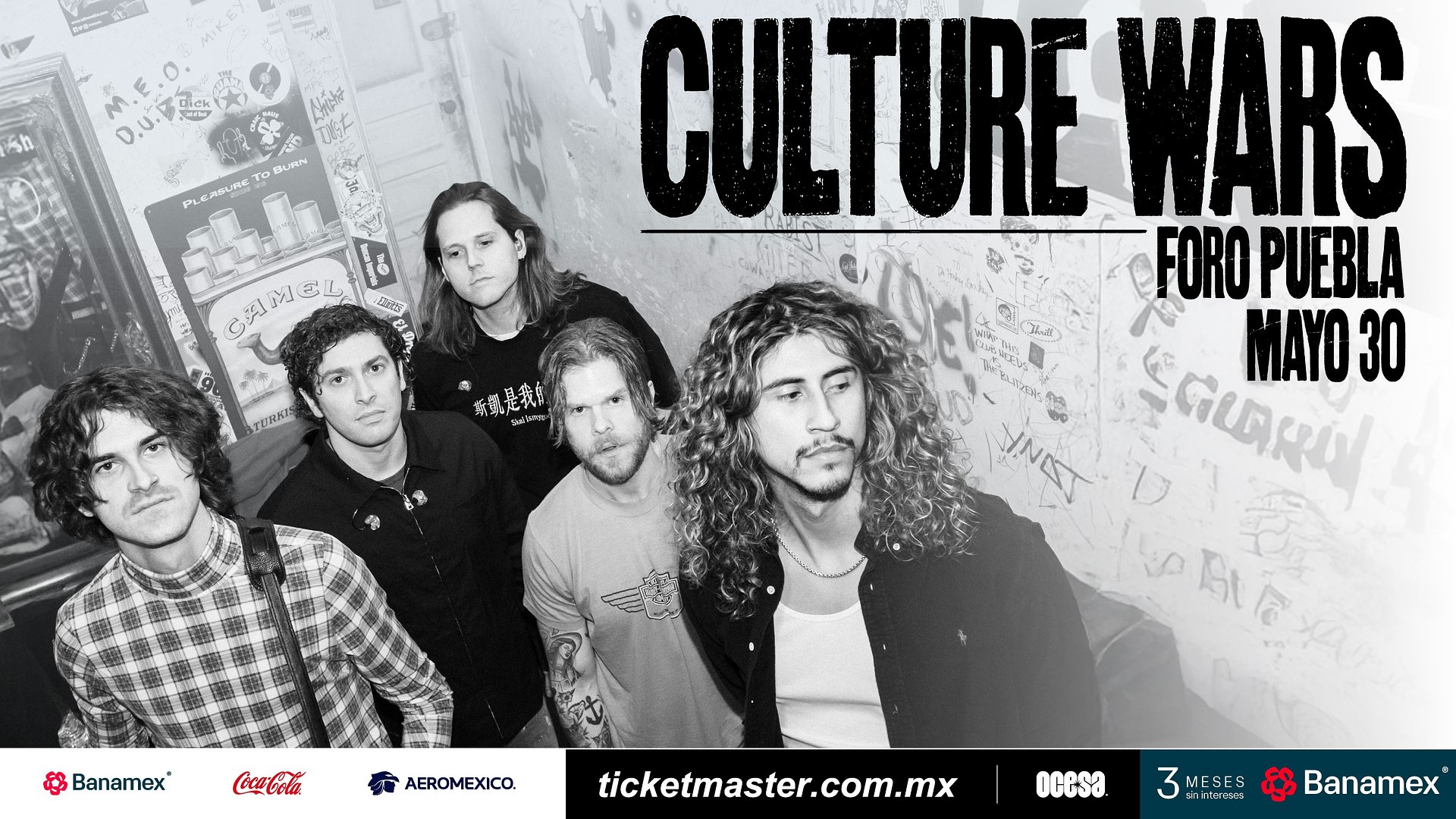 ¡Culture Wars, la banda de Austin estará de regreso en la Ciudad de México con un show imperdible!