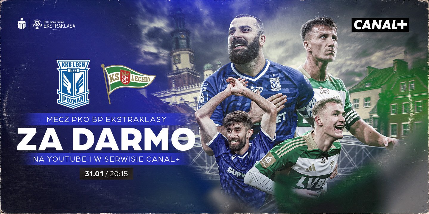Po zimowej przerwie wraca PKO Bank Polski Ekstraklasa z darmowym meczem: Lech - Lechia!