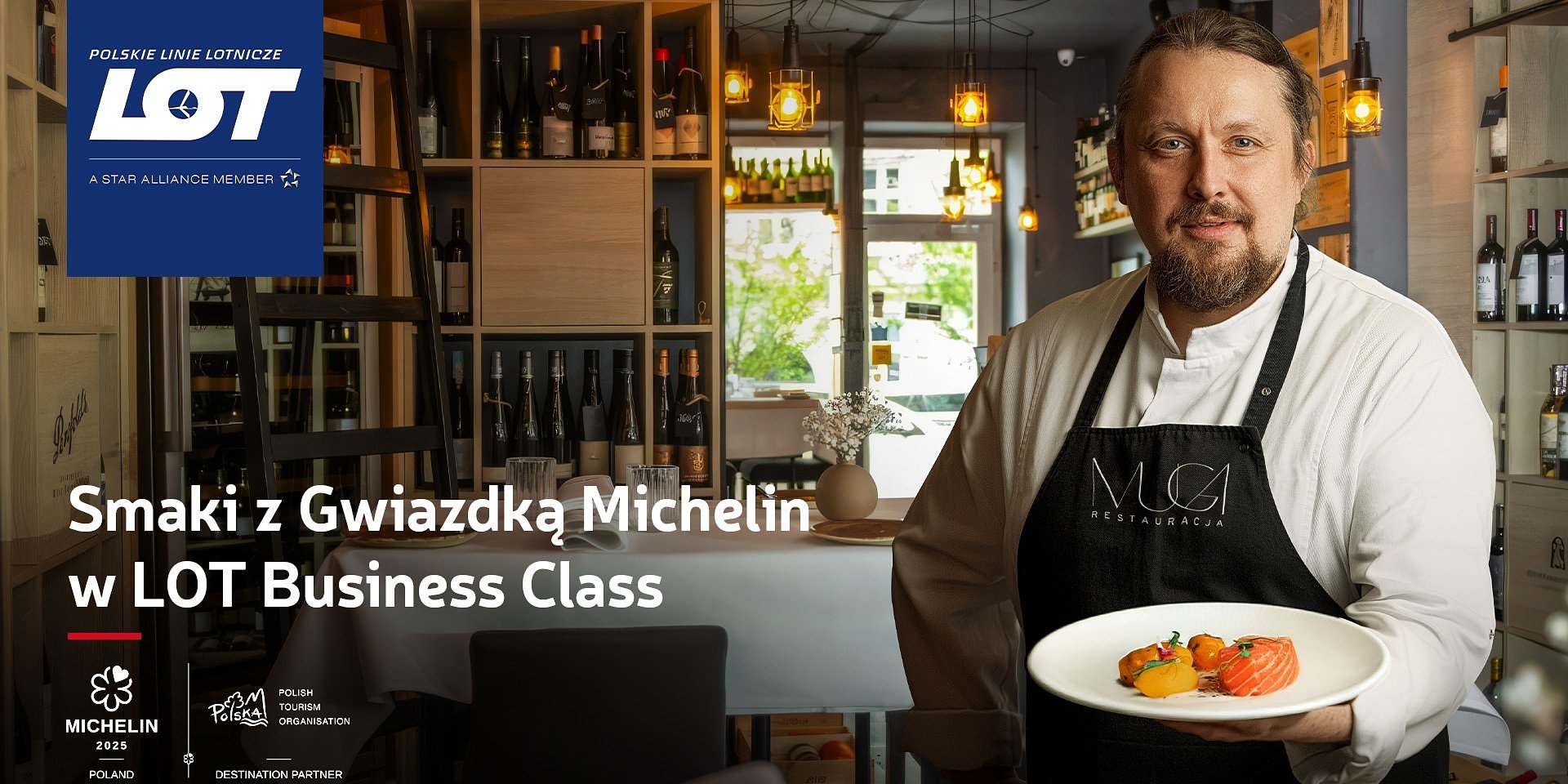 Kulinarna podróż z PLL LOT – narodowy przewoźnik kontynuuje usługę „Smaki z Gwiazdką Michelin w LOT Business Class”