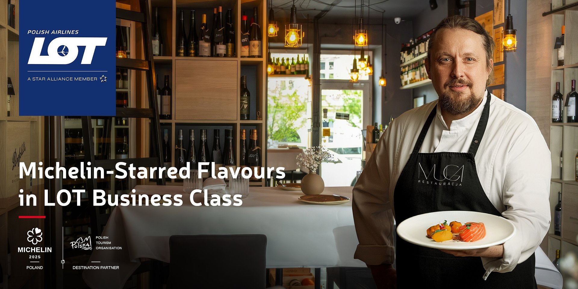 Embark on a culinary journey with LOT Polish Airlines – Poland’s national carrier continues to offer the “Michelin-Starred Flavours in LOT Business Class” menu